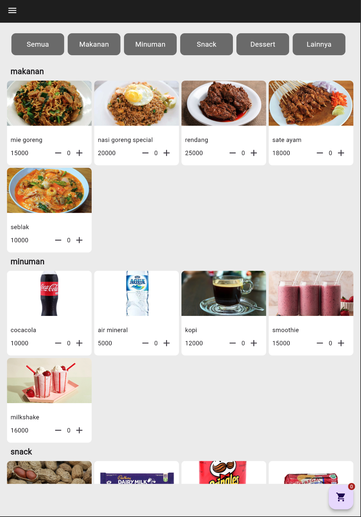 QR Code Menu Resto Scanner